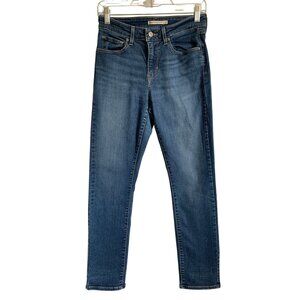 Levis Strauss & Co. Womens Classic Mid Rise Skinny Jeans Blue Denim Size 6
